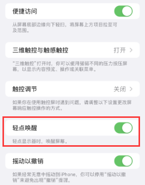 思礼镇苹果授权维修站分享iPhone轻点无法唤醒怎么办