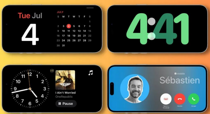 思礼镇苹果手机维修分享iOS17横屏充电待机显示有什么好处 