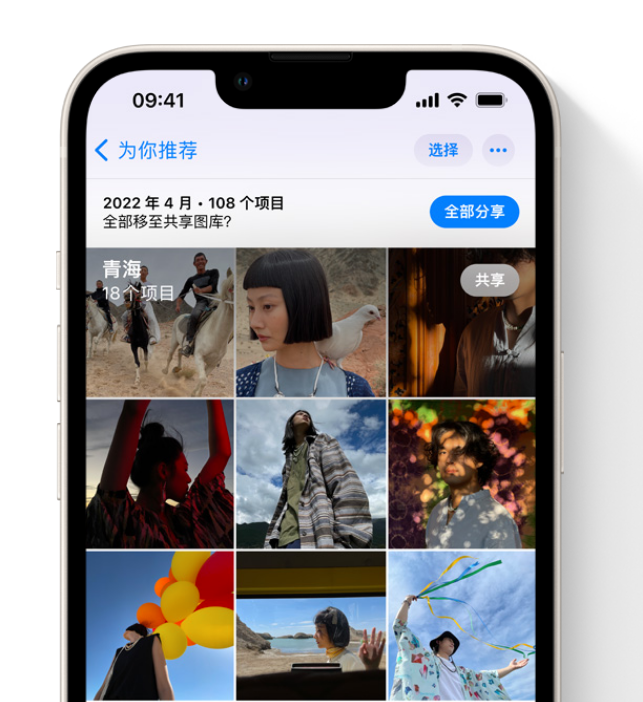 思礼镇苹果维修网点分享在 iPhone 上使用共享图库 